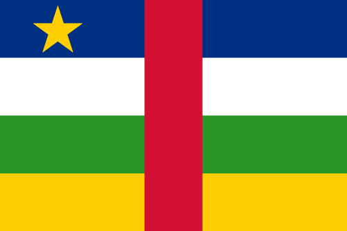 Orta Afrika Cumhuriyeti bayrağı - ECTN kargo takip belgesi