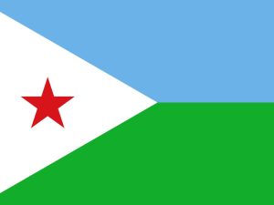Bandeira do Djibouti - nota de rastreio de carga ECTN