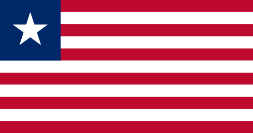Drapeau : Liberia