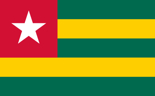 Bandiera del Togo che rappresenta i requisiti della nota di tracciamento del carico CTN del Togo